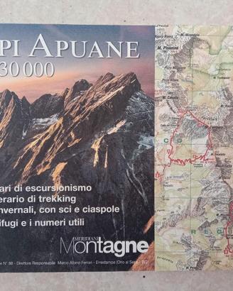 Escursioni cartine ALPI APUANE