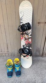 Tavola Snowboard Drake 156 + K2 + Burton Rampant