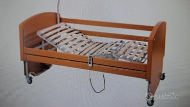 Letto da degenza elettrico in legno x anziani