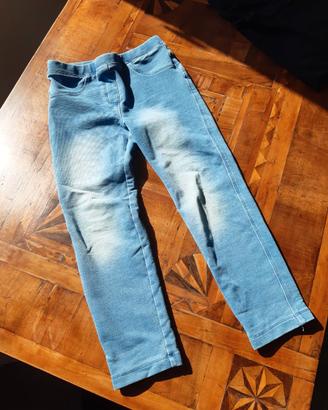 jeans leggings bambina 4 6 anni