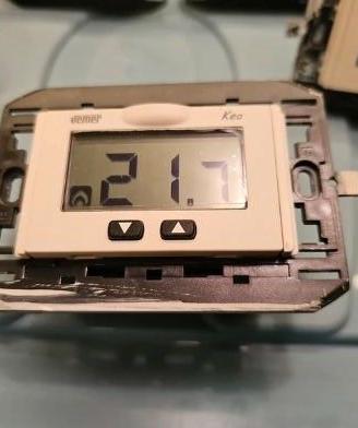 Termostati LCD  da incasso Vemer Keo-B - 7 pezzi