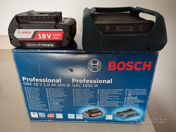 Ricarica Wireless Bosch Professional +batteria