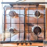 Piano cottura a gas in acciaio inox