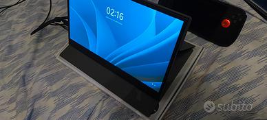 Monitor Portatile Slim Full HD + Alimentatore e Ca