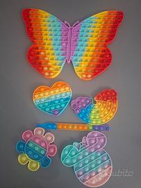 6 Pop it diverse forme e dimensioni