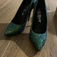 Décolleté Marc Ellis New York Glitter smeraldo