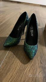 Décolleté Marc Ellis New York Glitter smeraldo