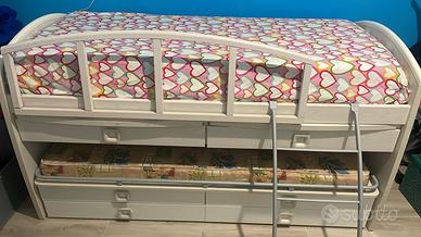 Letto a castello con scrivania