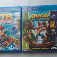 2 giochi serie Crash bandicoot ps4