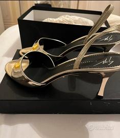 Sandalo dorato Giuseppe Zanotti