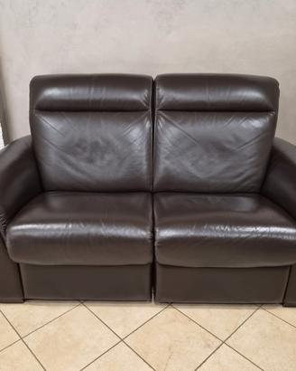 Coppia Divani 1 Elettrico Recliner Relax + 1 fisso