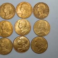 lotto di 16 monete francesi