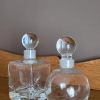 Set due boccette in vetro 