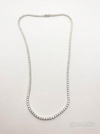 Collana tennis oro 18KT diamanti ct 6.80 tot VVS G