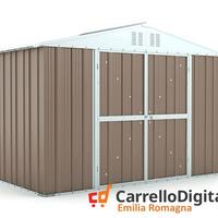 Box giardino in lamiera zincata 327x155 tortora