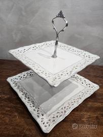 Alzatina doppia per dolci/frutta/altro