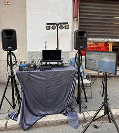 Impianto completo per DJ e Karaoke