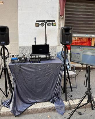 Impianto completo per DJ e Karaoke