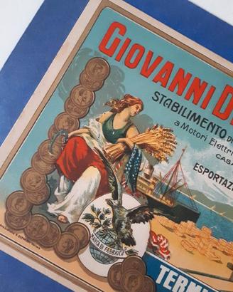 manifesto antico pubblicità pasta di cola anni 20