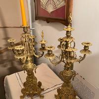 Candelabri in ottone - fine 800