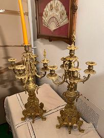 Candelabri in ottone - fine 800