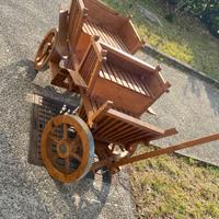 Calesse in legno porta fiori o per arredo