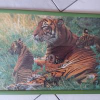 Puzzle tigri incorniciato