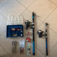 Attrezzatura kit pesca completa