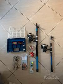 Attrezzatura kit pesca completa