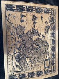 riproduzione della storica mappa EVROPA defcripta