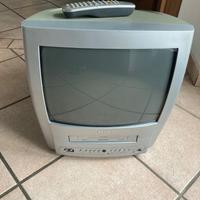 Tv Philips vintage con lettore cassetta vhs
