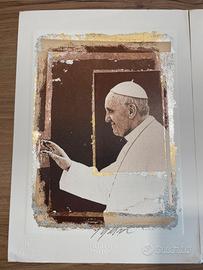 Serigrafia Papa Francesco Grittini firmata