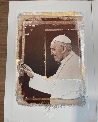 Serigrafia Papa Francesco Grittini firmata