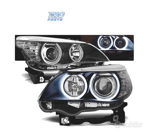 FARI BMW E60 E61 03-07 OCCHI ANGEL CCFL NERI
