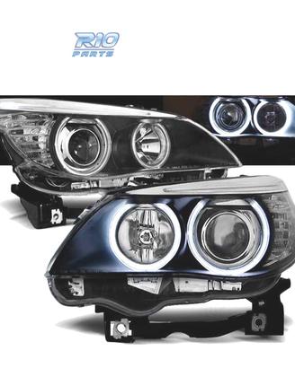 FARI BMW E60 E61 03-07 OCCHI ANGEL CCFL NERI