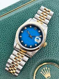 Rolex Datejust Blu Degrade, Full set, Si permute
