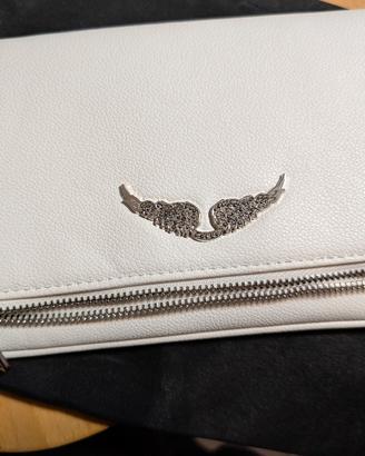 zadig Voltaire pelle borsa bianca 