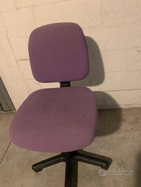 Sedia da scrivania con rotelle