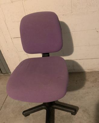 Sedia da scrivania con rotelle