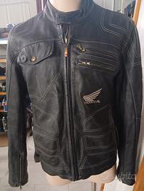 Giacca  Honda Suomy Sportbike Pelle Nera Taglia 48
