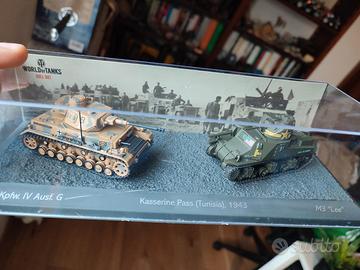 Diorama Panzer IV Ausf G + M3 Lee Tunisia 1:72