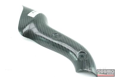 Paracalore scarico alto carbonio Termignoni dx Duc