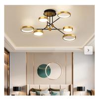 Lampadario a LED a 6 teste con telecomando