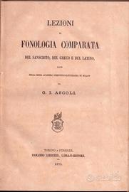 Ascoli Fonologia comparata sanscrito greco latino