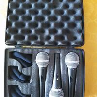 Set 3 microfoni cardioidi per voce