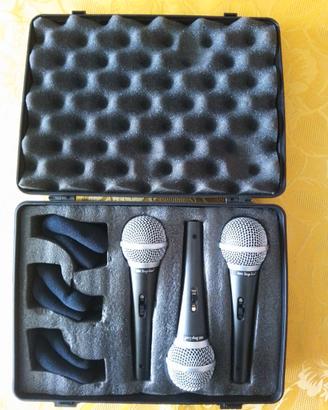 Set 3 microfoni cardioidi per voce