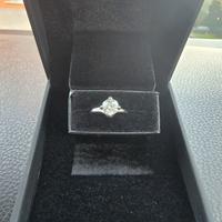 Anello oro bianco con diamante 1.12 carati