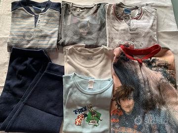 Set 6 pezzi - pigiami e intimo - 5/6, 6, 6-8 anni