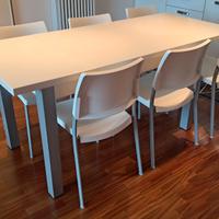 Tavolo estendibile 4 / 6 posti con 6 sedie