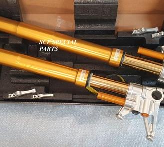 FORCELLE OHLINS CON PIEDINI SPECIALI RICAVATI CNC